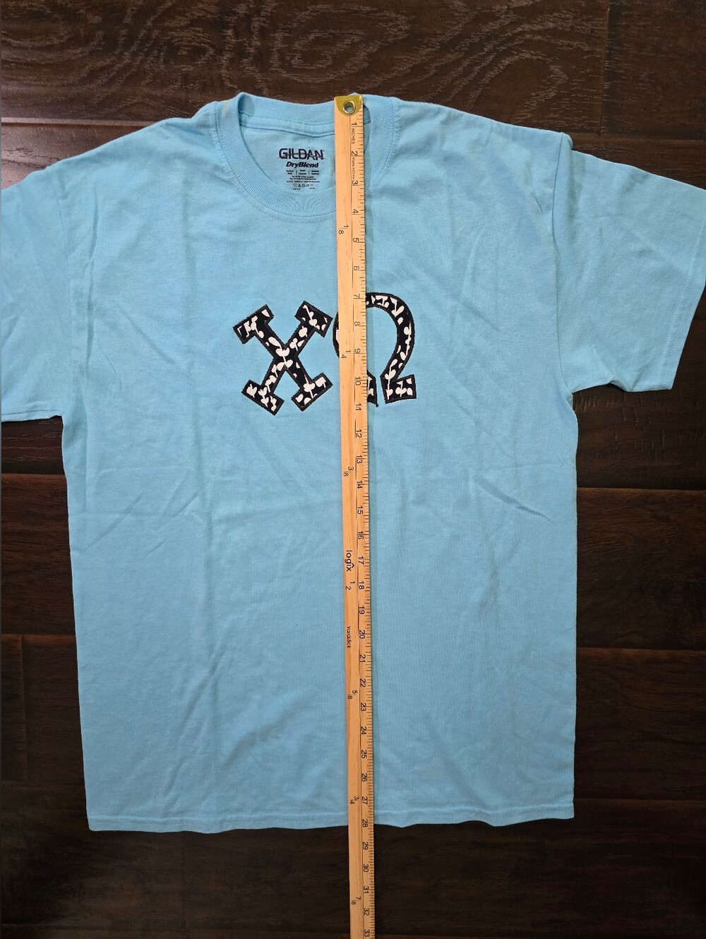 Chi Omega Sorority Blue Short Sleeve Tee Shirt Gildan Medium - Picture 3 of 10